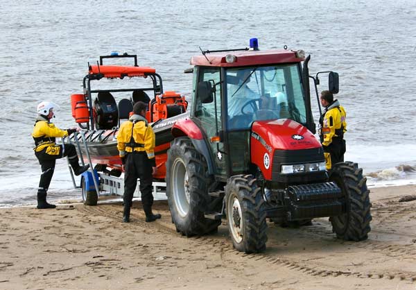 Ferryside Lifeboat's current Tractor